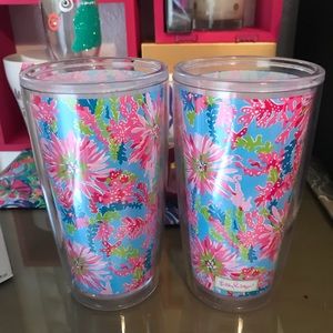 Lilly Pulitzer tumbler cups